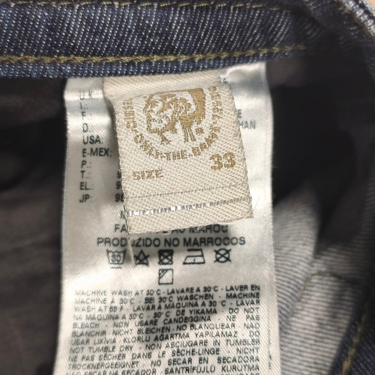 Diesel Thavar Slim Skinny Jeans Mens W33 L34 Blue Denim Wash 0827K Stretch