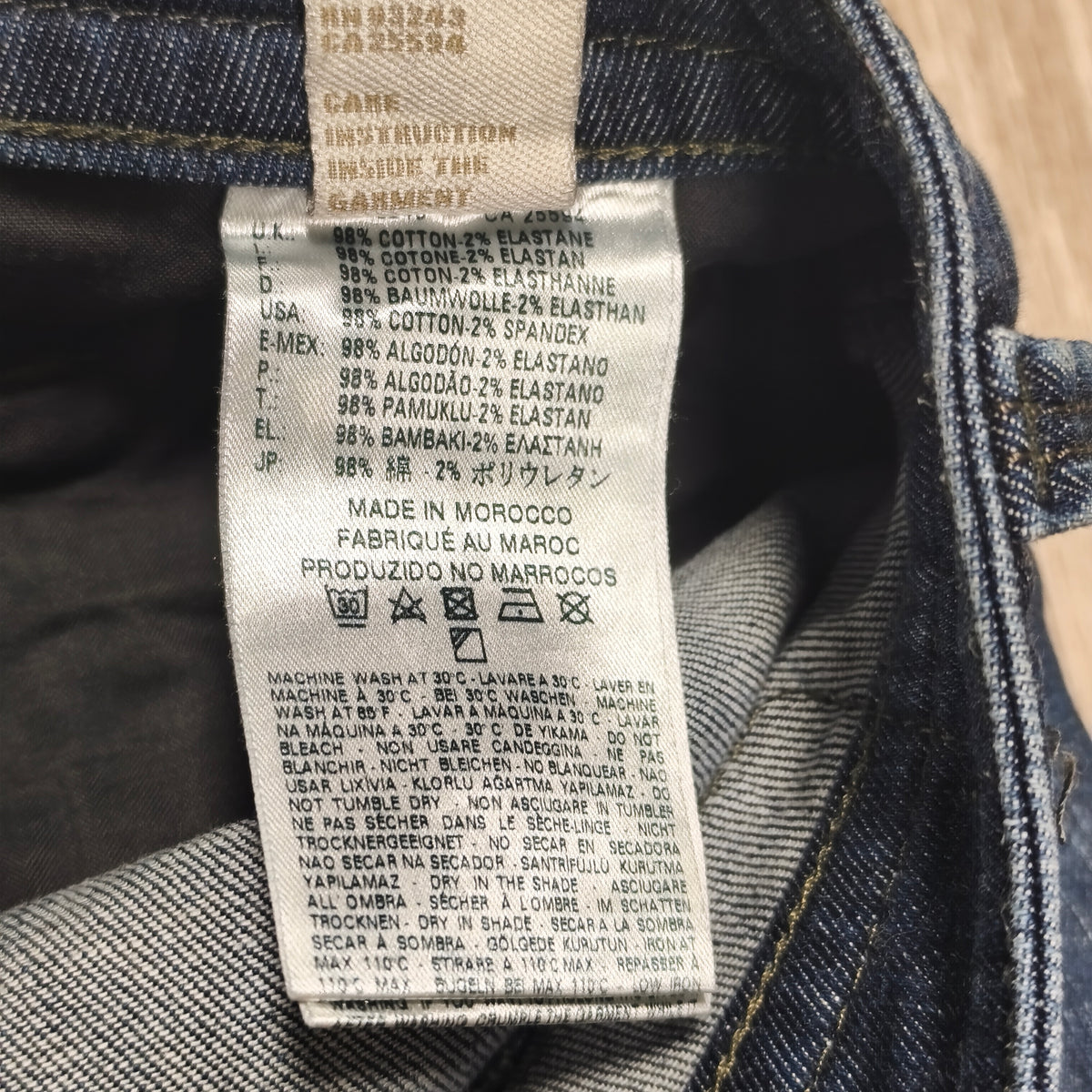 Diesel Thavar Slim Skinny Jeans Mens W33 L34 Blue Denim Wash 0827K Stretch