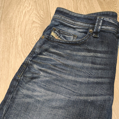 Diesel Thavar Slim Skinny Jeans Mens W33 L34 Blue Denim Wash 0827K Stretch