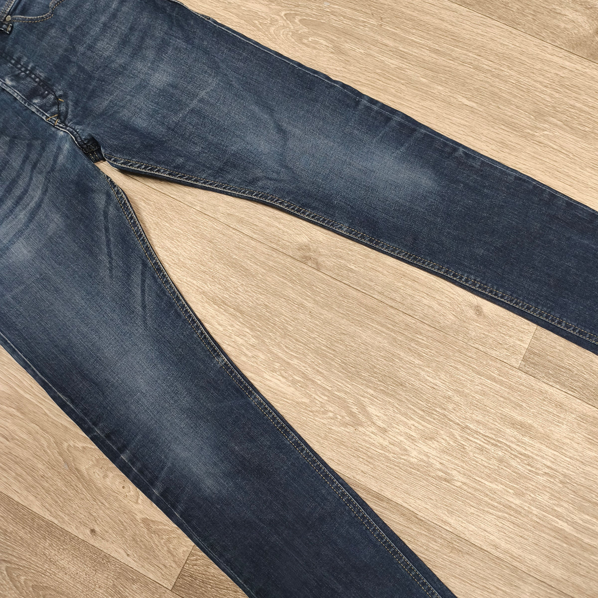 Diesel Tepphar Slim Carrot Jeans Men W30 L32 Blue Wash 0845B Stretch Denim