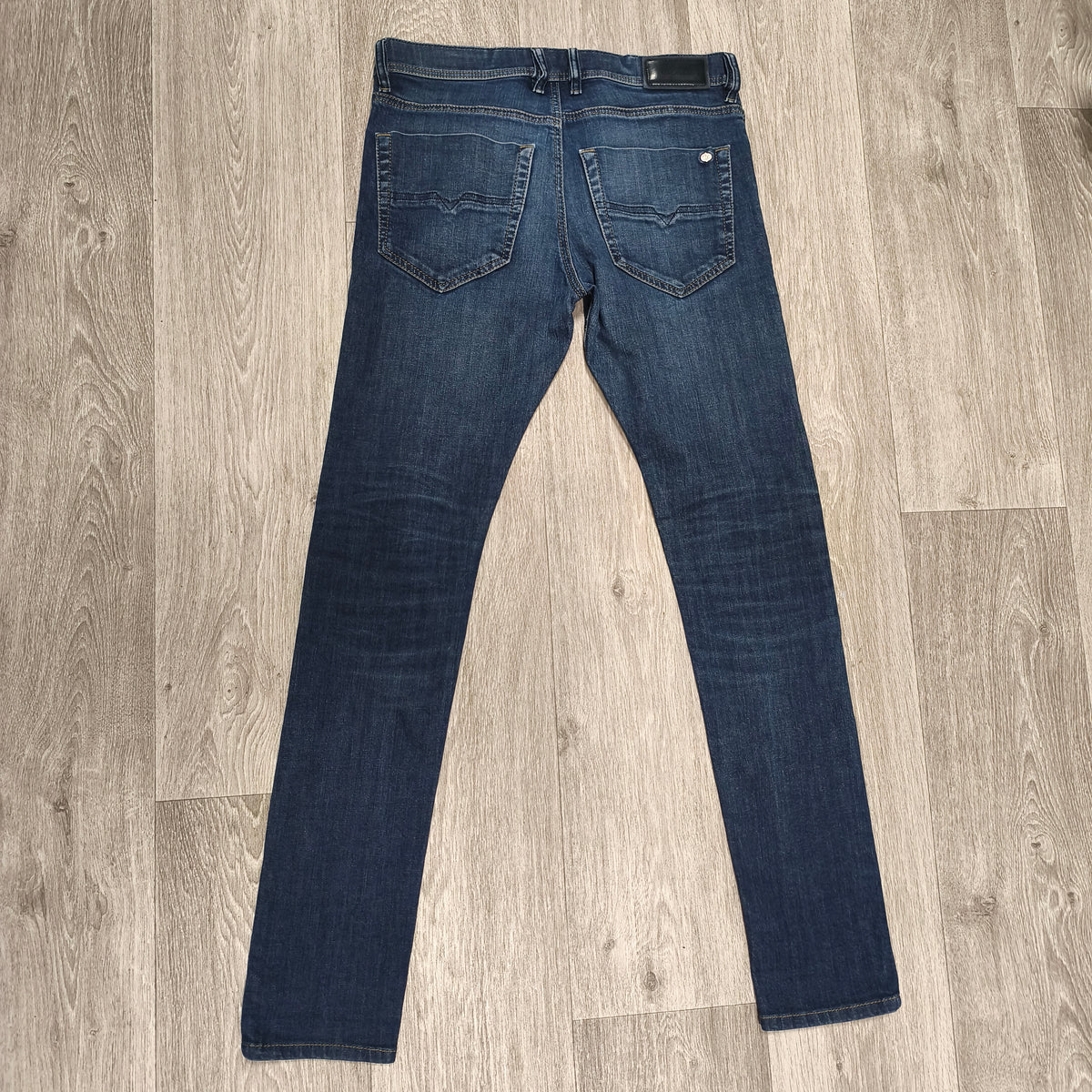 Diesel Tepphar Slim Carrot Jeans Men W30 L32 Blue Wash 0845B Stretch Denim