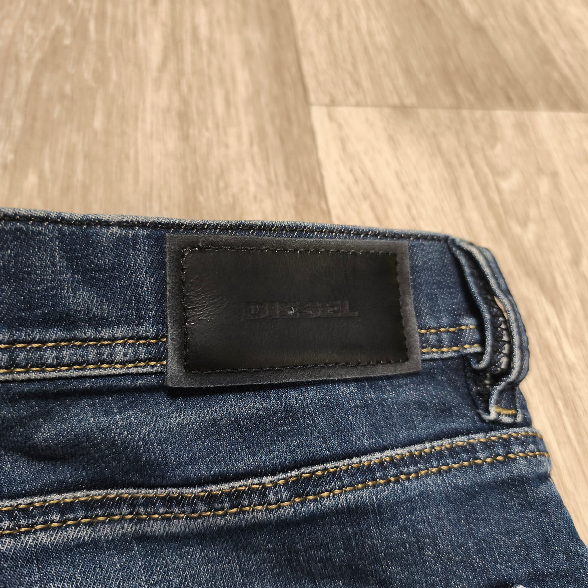 Diesel Tepphar Slim Carrot Jeans Men W30 L32 Blue Wash 0845B Stretch Denim