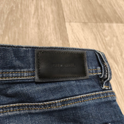 Diesel Tepphar Slim Carrot Jeans Men W30 L32 Blue Wash 0845B Stretch Denim