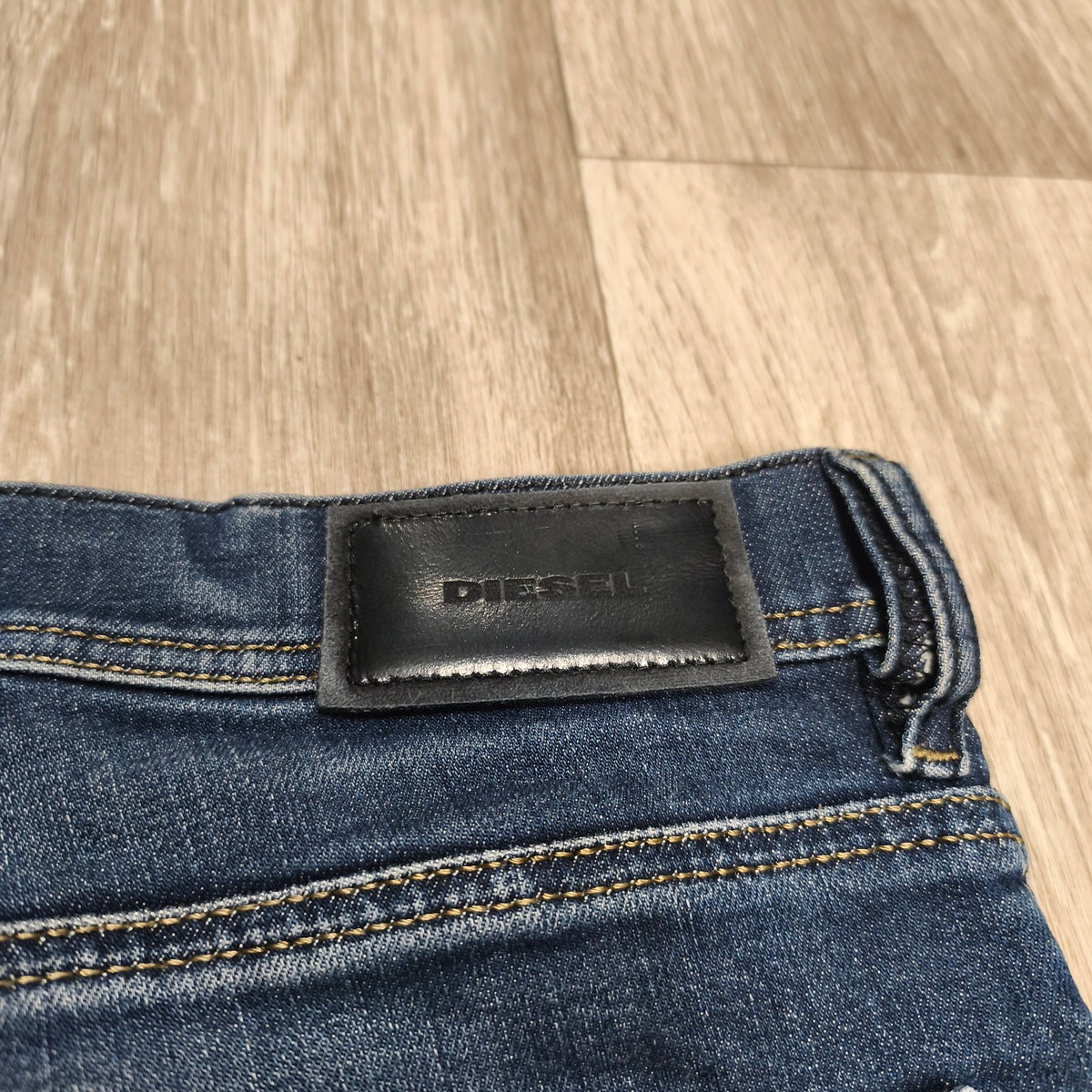Diesel Tepphar Slim Carrot Jeans Men W30 L32 Blue Wash 0845B Stretch Denim