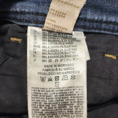 Diesel Tepphar Slim Carrot Jeans Men W30 L32 Blue Wash 0845B Stretch Denim