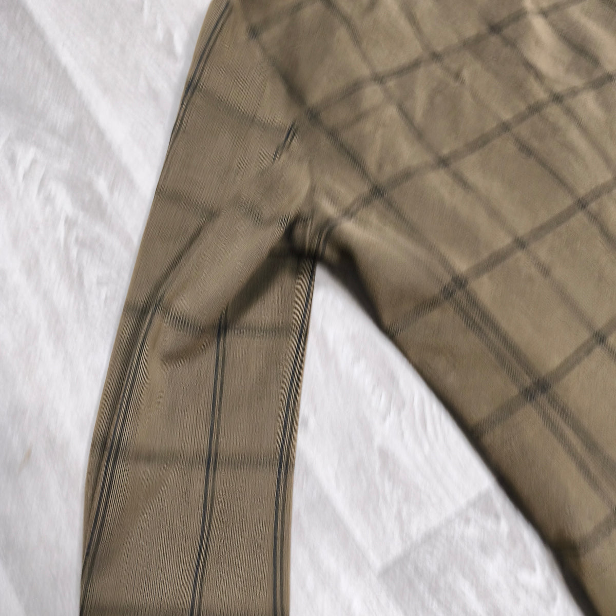 EDIFICE Mens L Brown Windowpane Plaid 2 Button Suit Jacket Blazer Cotton Blend
