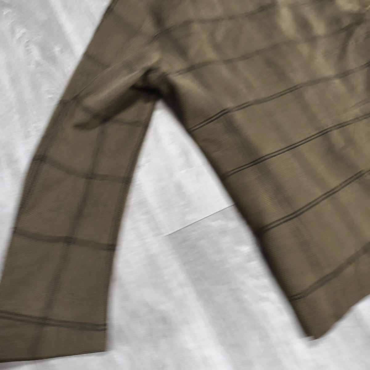 EDIFICE Mens L Brown Windowpane Plaid 2 Button Suit Jacket Blazer Cotton Blend