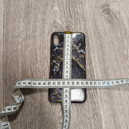 Black Gold Marble Phone Case Cover Slim Fits iPhone X XS Gold Vein Pattern