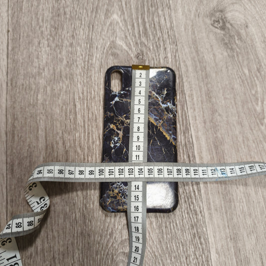 Black Gold Marble Phone Case Cover Slim Fits iPhone X XS Gold Vein Pattern