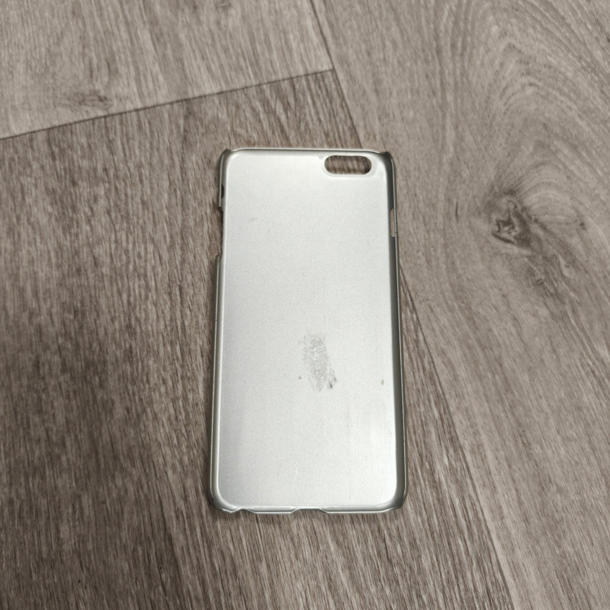 Silver Metallic Phone Case with Card Holder Slot Cover