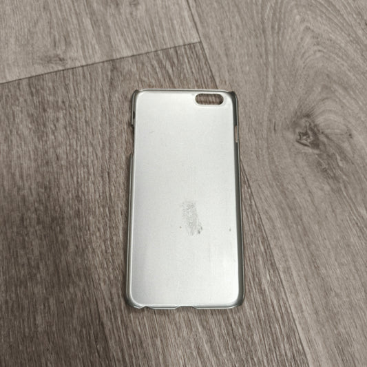 Silver Metallic Phone Case with Card Holder Slot Cover