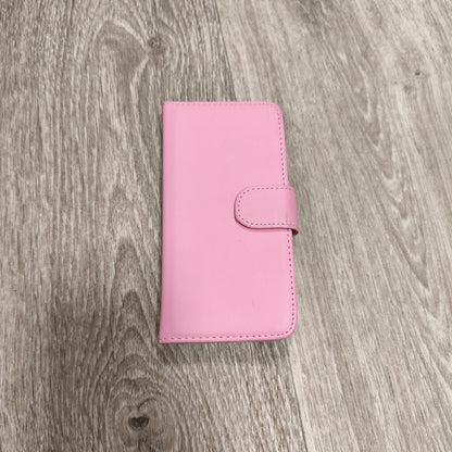 Pink Wallet Phone Case Flip Cover Magnetic Closure Card Holder Folio Case