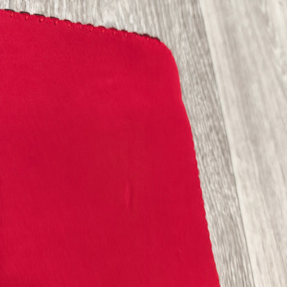 Red Neoprene Protective Sleeve Pouch Soft Case Elastic Band Strap 22cm x 15cm