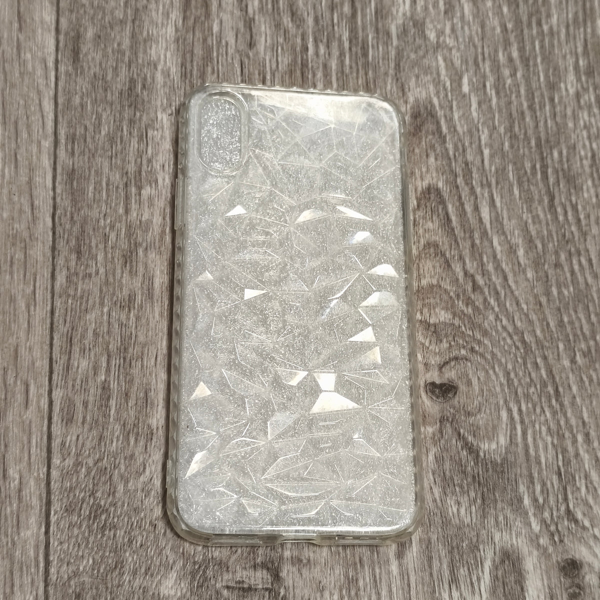 Clear Glitter Diamond Geometric 3D Phone Case Cover Protective Shell