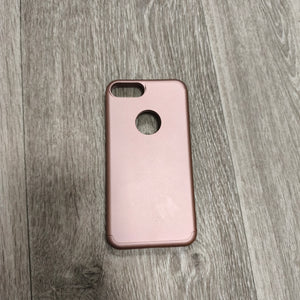 Rose Gold Phone Case Cover Protective Hard Shell Metallic Pink