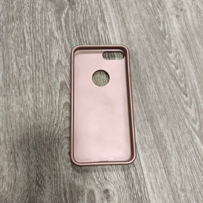 Rose Gold Phone Case Cover Protective Hard Shell Metallic Pink