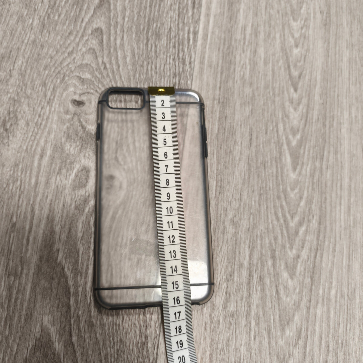 Clear Translucent Protective Phone Case Cover Black Bumper 14cm x 7cm