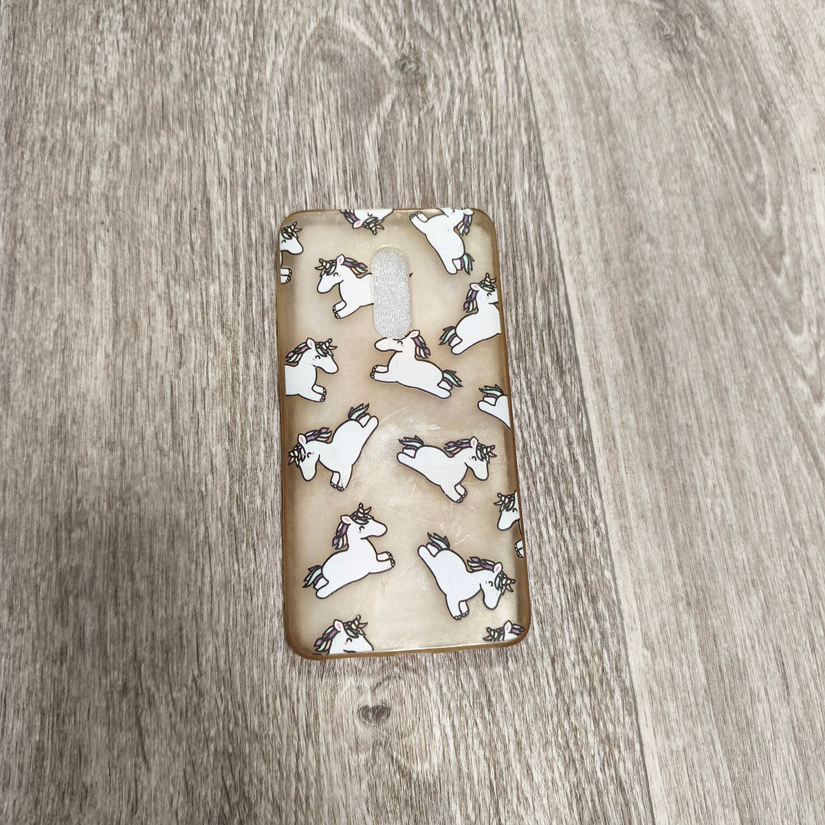 Unicorn Print Clear TPU Phone Case Cover Cute Pattern Protective Shell