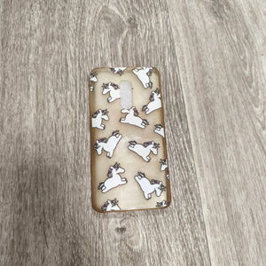 Unicorn Print Clear TPU Phone Case Cover Cute Pattern Protective Shell