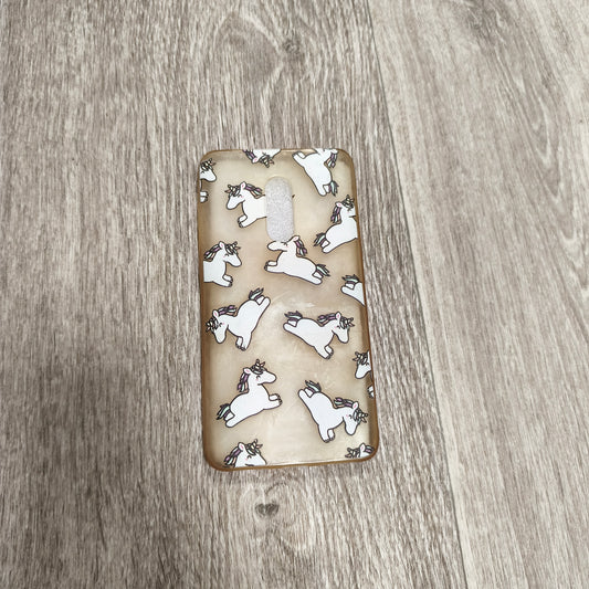 Unicorn Print Clear TPU Phone Case Cover Cute Pattern Protective Shell