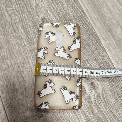 Unicorn Print Clear TPU Phone Case Cover Cute Pattern Protective Shell