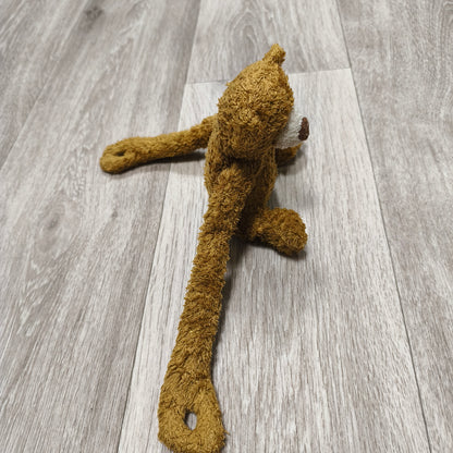 Brown Teddy Bear Plush Soft Toy Long Arms Hand Loops CMP Paris France