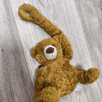 Brown Teddy Bear Plush Soft Toy Long Arms Hand Loops CMP Paris France