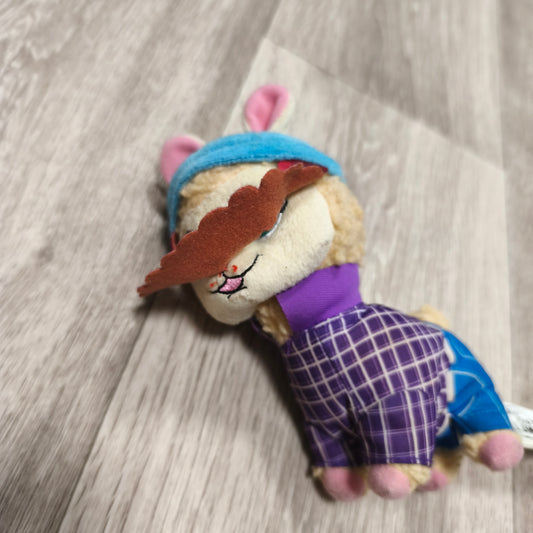 Who's Your Llama? Plush Jakks Pacific 2019 Plaid Shirt Jeans Beard Hat Toy
