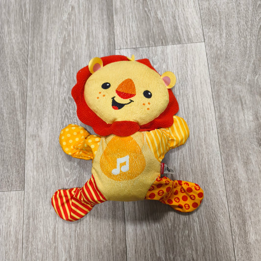 Fisher-Price Musical Plush Lion Baby Toy Yellow Orange CDC03 Untested