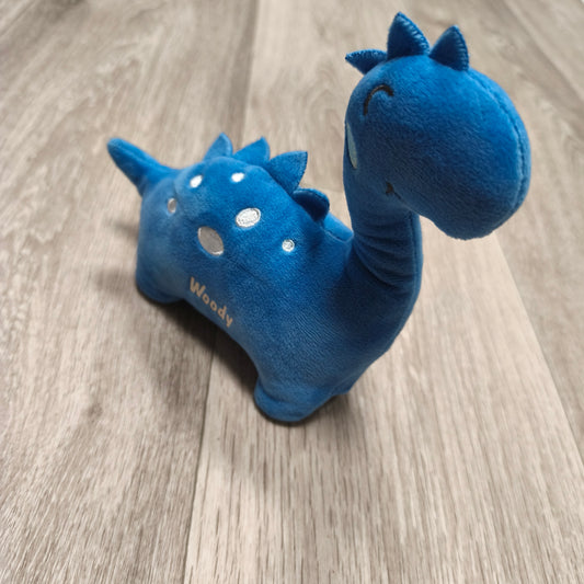 Studio Retail Blue Dinosaur Plush Baby Soft Toy Stuffed Animal Woody 0-18M