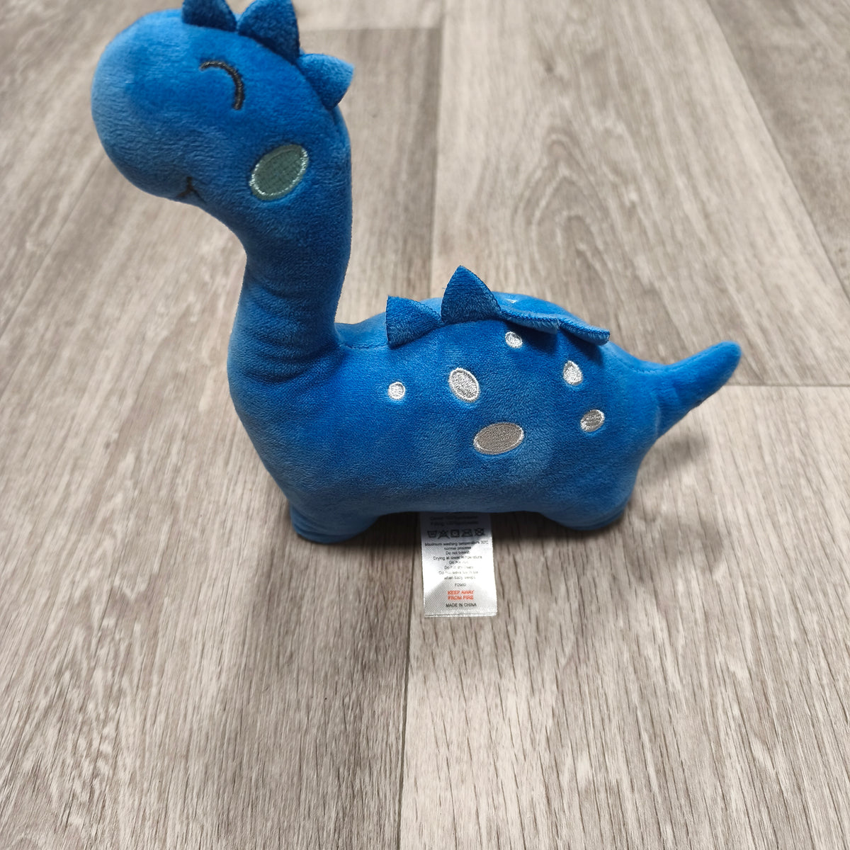 Studio Retail Blue Dinosaur Plush Baby Soft Toy Stuffed Animal Woody 0-18M