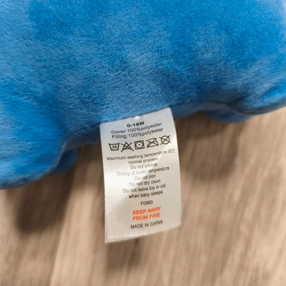 Studio Retail Blue Dinosaur Plush Baby Soft Toy Stuffed Animal Woody 0-18M