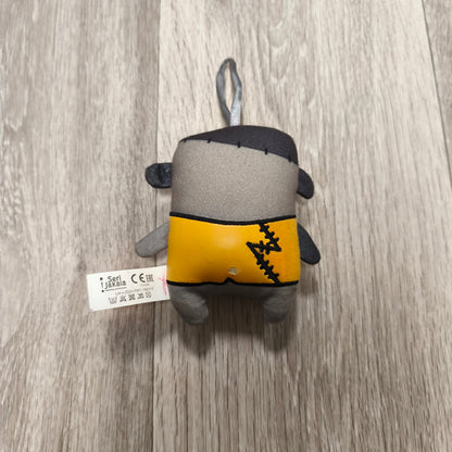 Lovely Monsters Plush Keychain Mascot Charm Toy Grey Yellow Stuffed Plushie Clip
