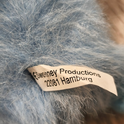 Vintage Sweeney Productions Blue Plush Monkey Gorilla Keychain Clip Pendant 2004
