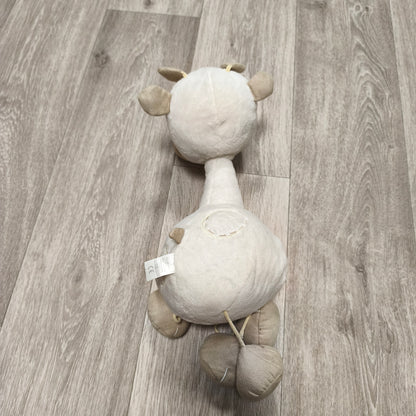 In The Bag Ltd Plush Giraffe Baby Soft Toy Cream Beige Pull Cord Plushie