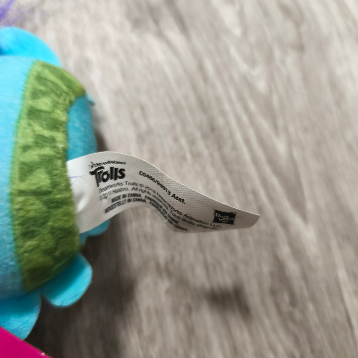 DreamWorks Trolls Branch Mini Plush Stuffed Animal Toy Hasbro 2016 NWT