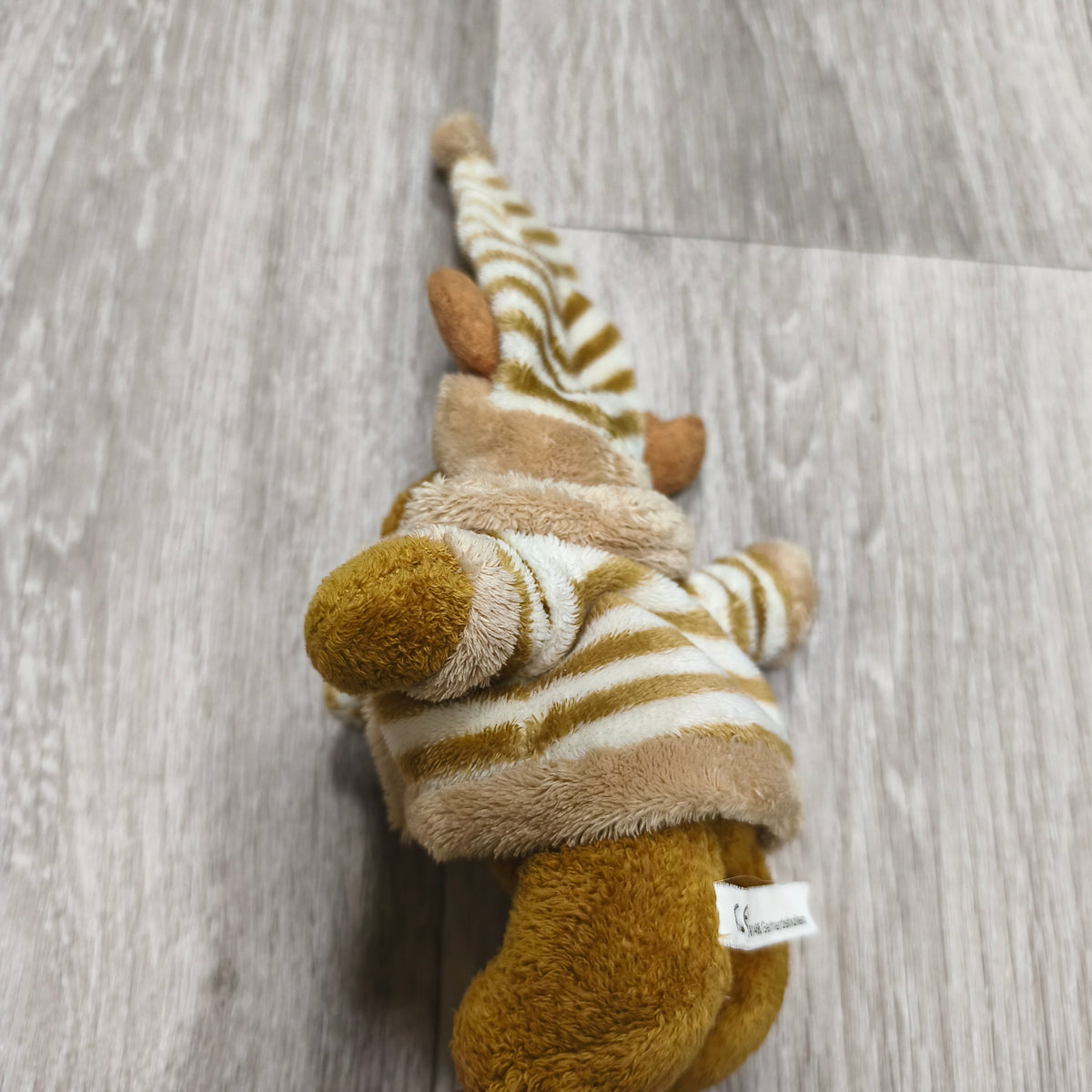 Plush Reindeer Moose Winter Outfit Hat Scarf Stuffed Animal Soft Toy Brown