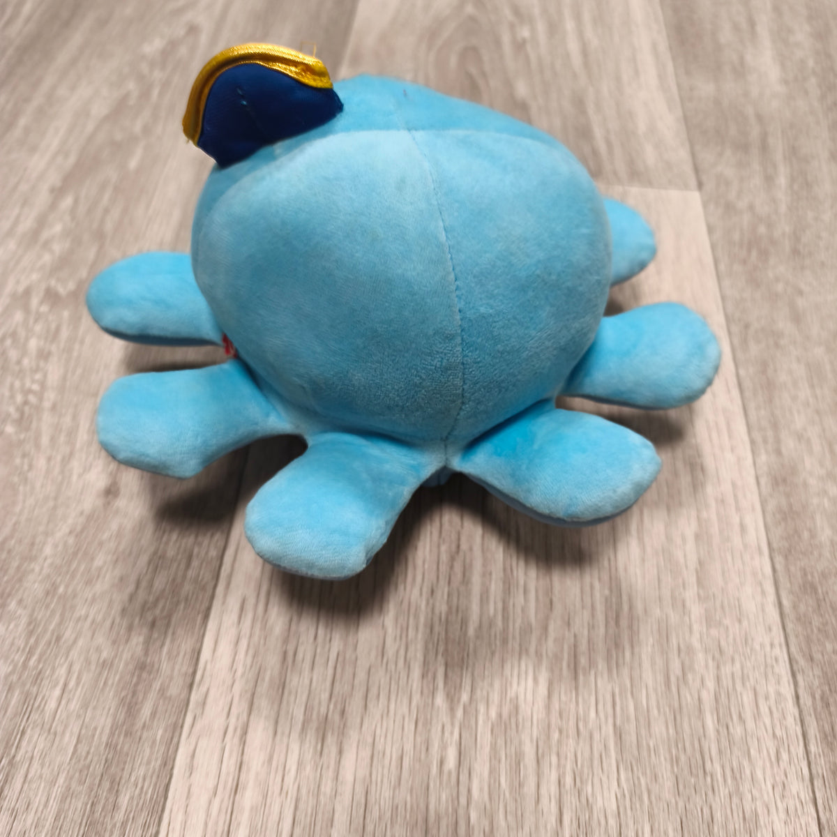 Interactive Blue Octopus Plush Toy Moving Crawling Sailor Hat