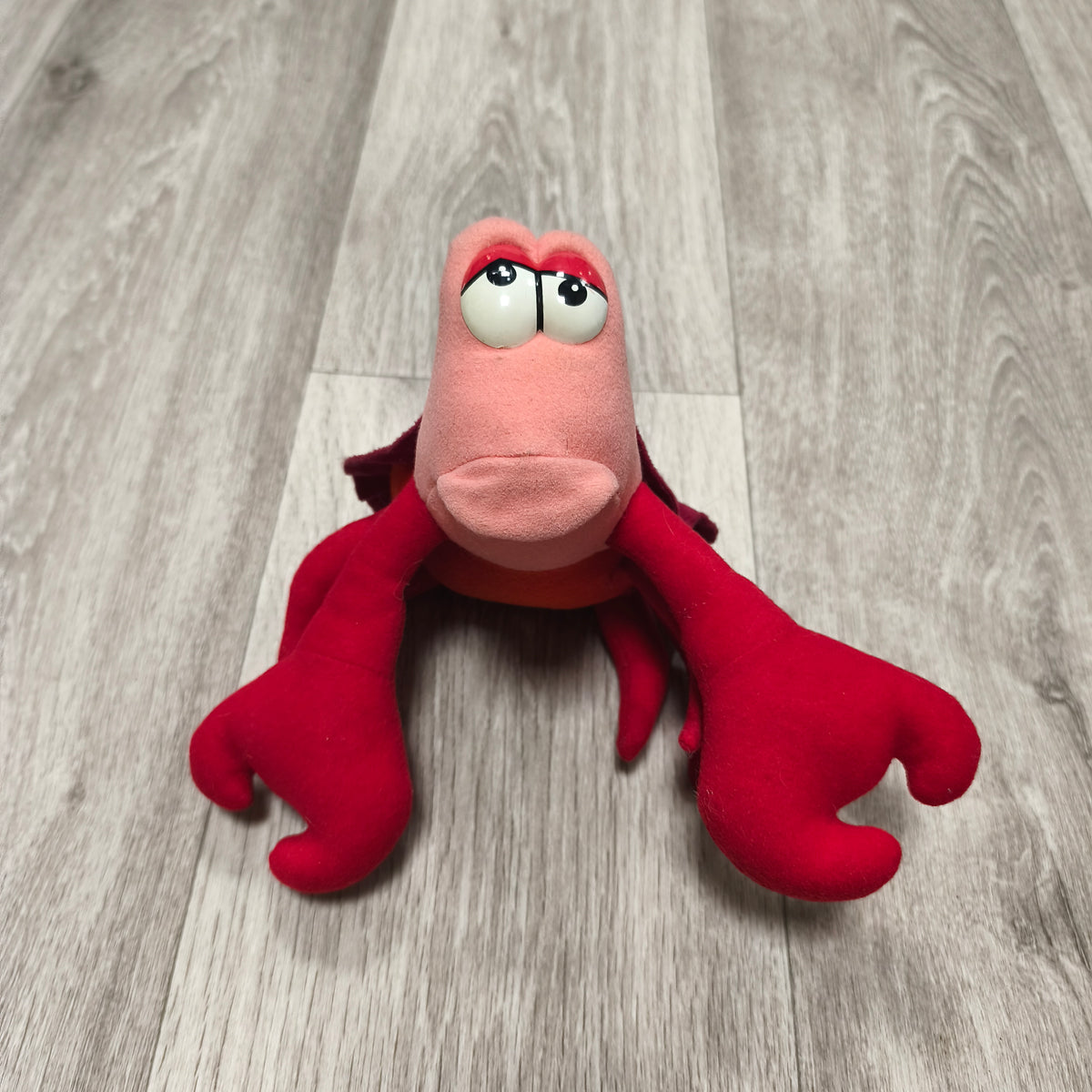 Vintage 1993 Disney Little Mermaid Sebastian Crab Plush Mattel Stuffed Animal