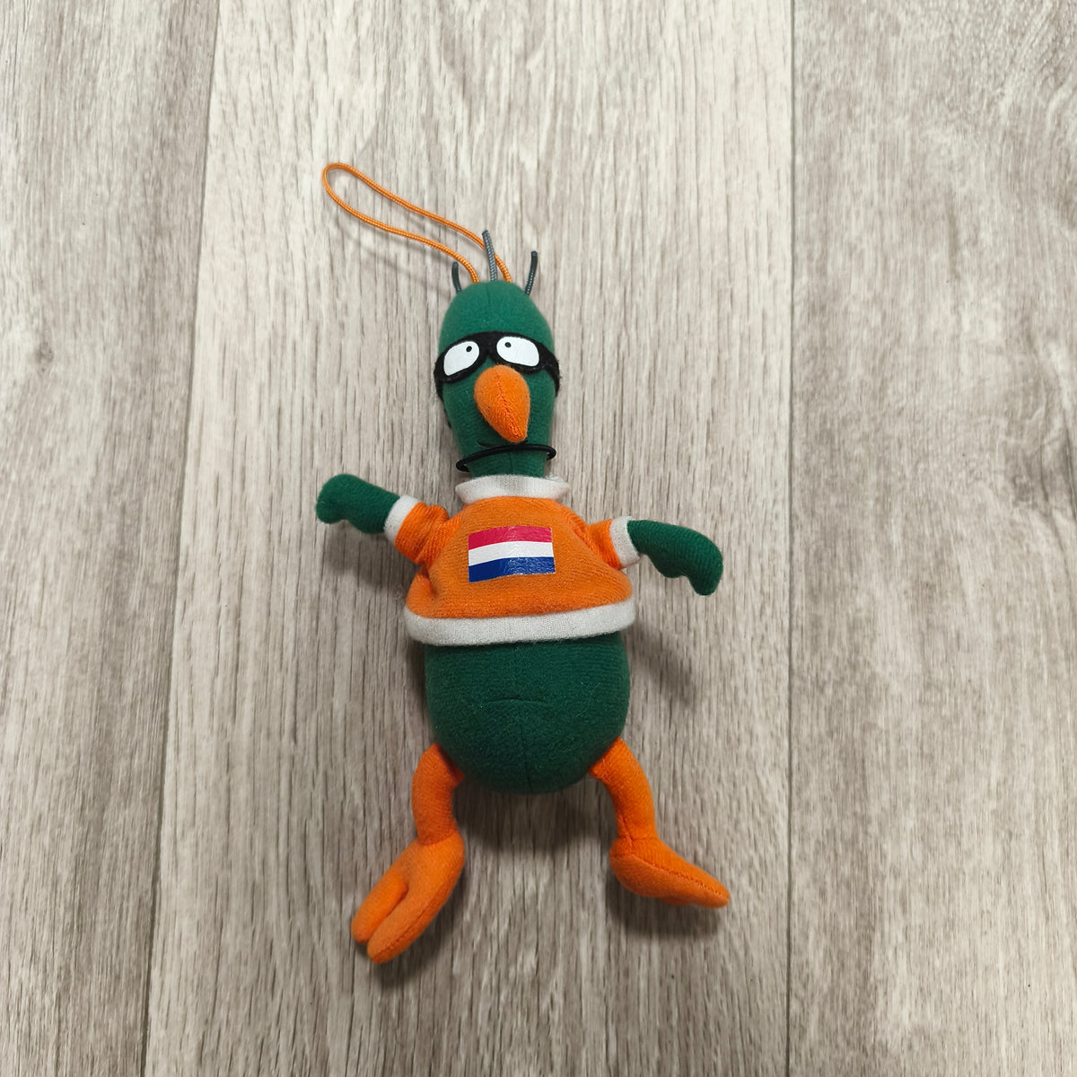 Netherlands Bird Mascot Plush Keychain Charm IEPC Orange Green Figure