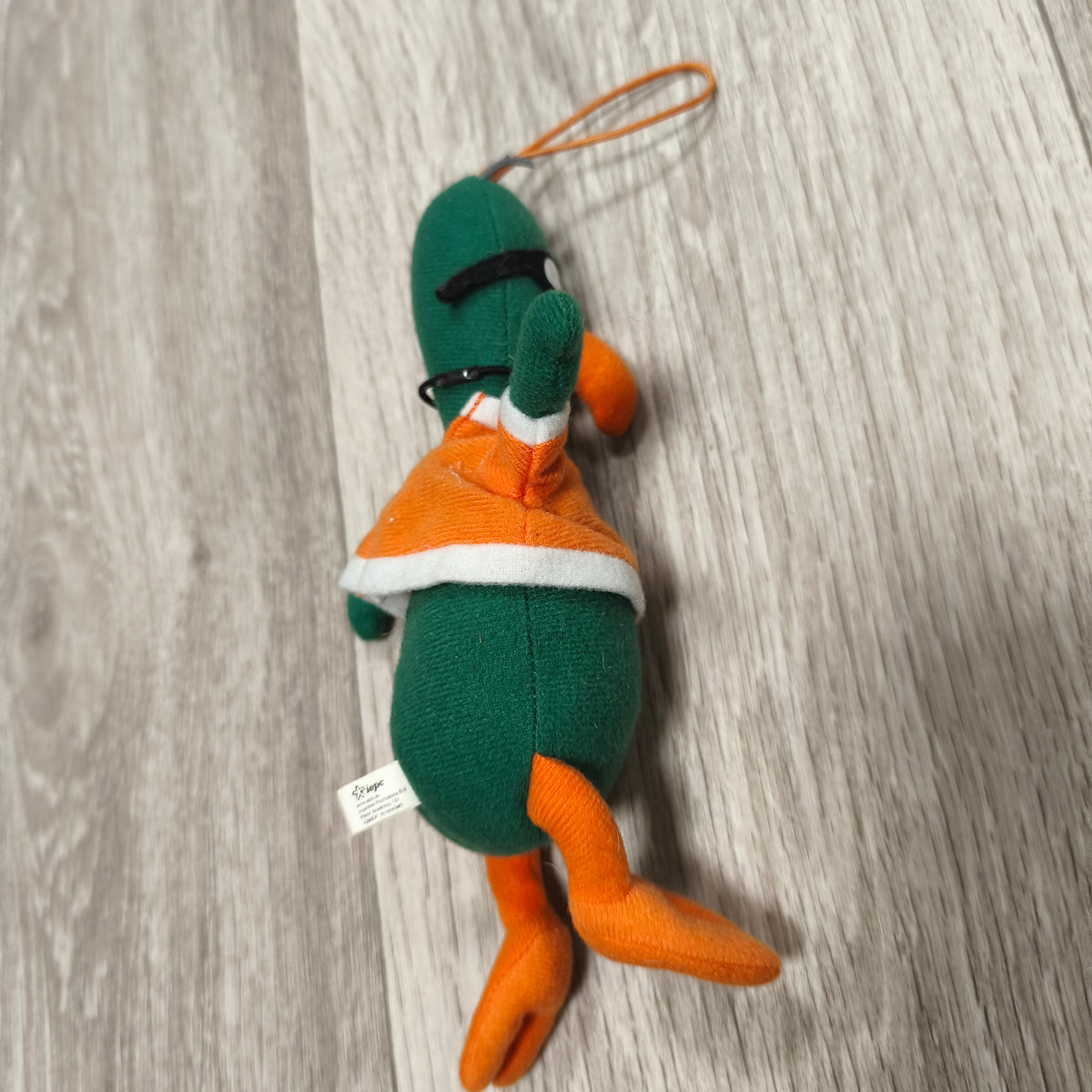 Netherlands Bird Mascot Plush Keychain Charm IEPC Orange Green Figure