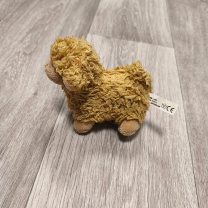 Vintage Soft Plush Sheep Lamb Stuffed Animal Toy Brown Beige Tag Amsterdam