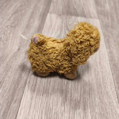 Vintage Soft Plush Sheep Lamb Stuffed Animal Toy Brown Beige Tag Amsterdam