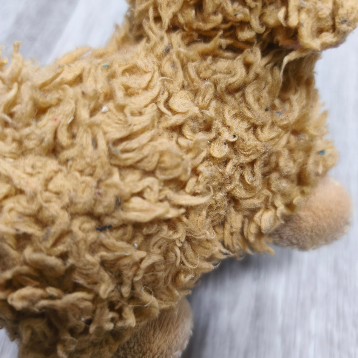 Vintage Soft Plush Sheep Lamb Stuffed Animal Toy Brown Beige Tag Amsterdam