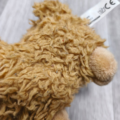 Vintage Soft Plush Sheep Lamb Stuffed Animal Toy Brown Beige Tag Amsterdam