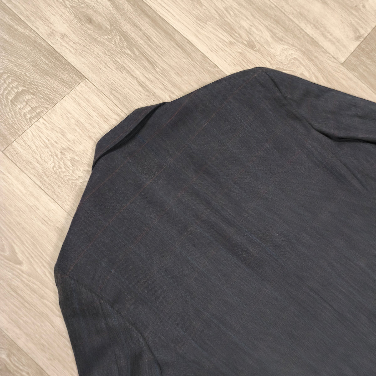 A.W. DUNMORE Mens Plaid Check Blazer Jacket Size 56 EU Charcoal Grey Sport Coat