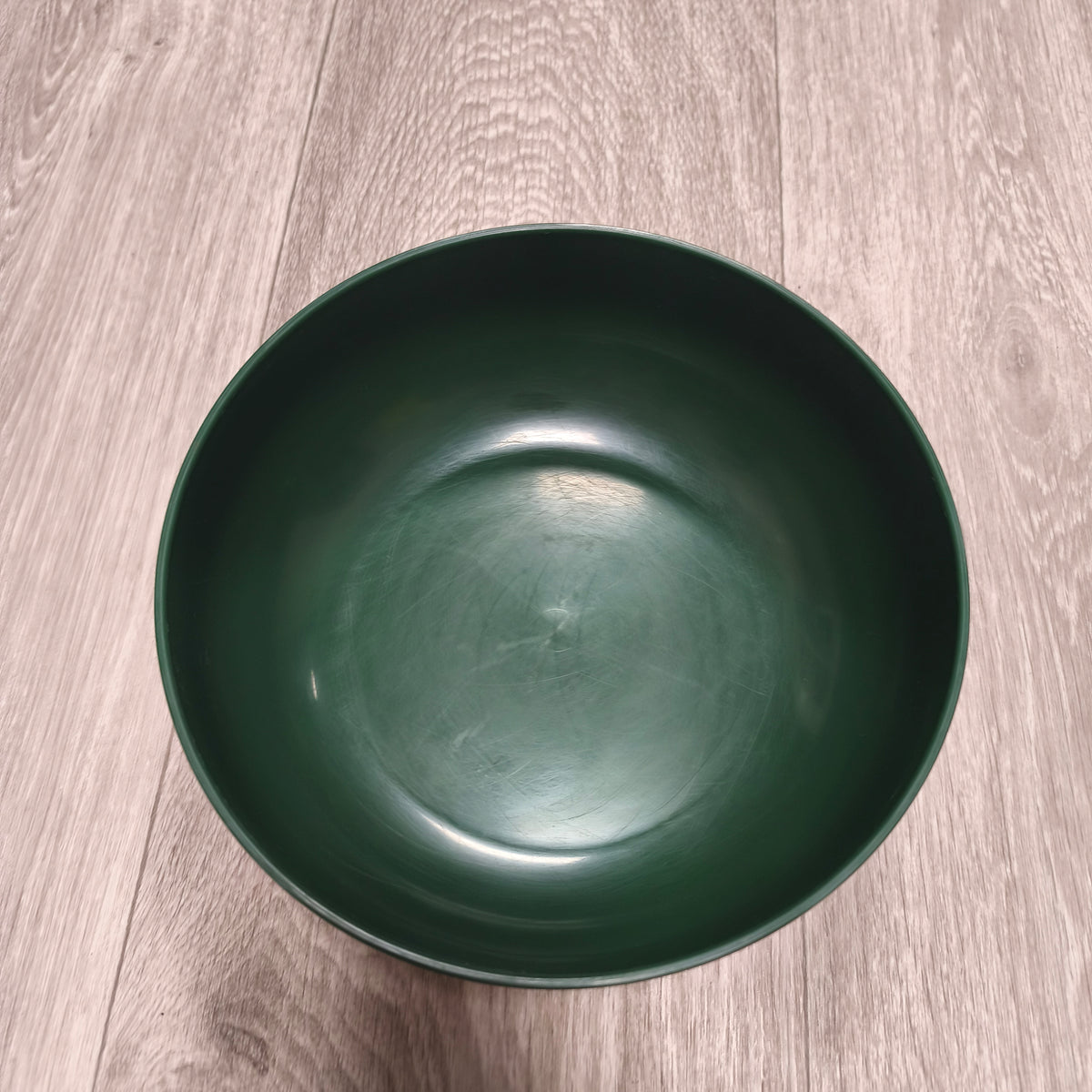 Vintage Salter Mechanical Kitchen Scales 4kg Dark Green Retro Bowl Weighing Set
