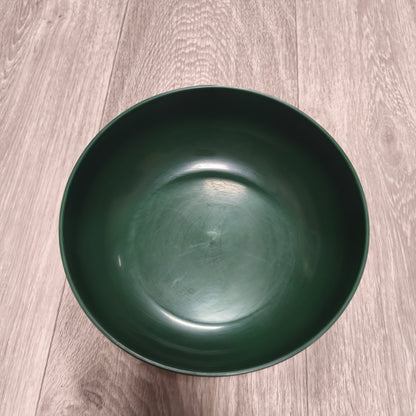 Vintage Salter Mechanical Kitchen Scales 4kg Dark Green Retro Bowl Weighing Set