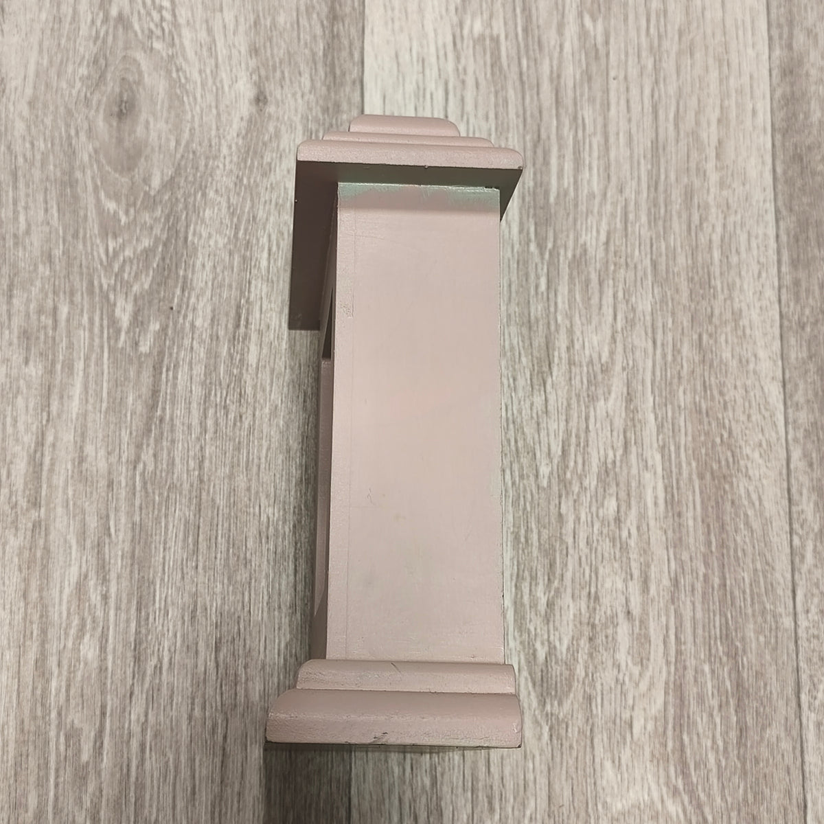 Farrington Wooden Mantel Clock Pink Roman Numerals Quartz Shabby Chic