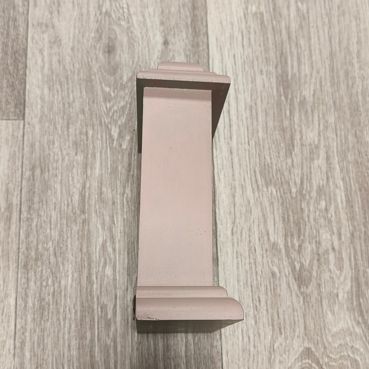 Farrington Wooden Mantel Clock Pink Roman Numerals Quartz Shabby Chic